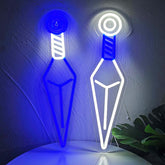 Kunai Neon Signs Anime Ninja LED Neon Light(2 Pack )